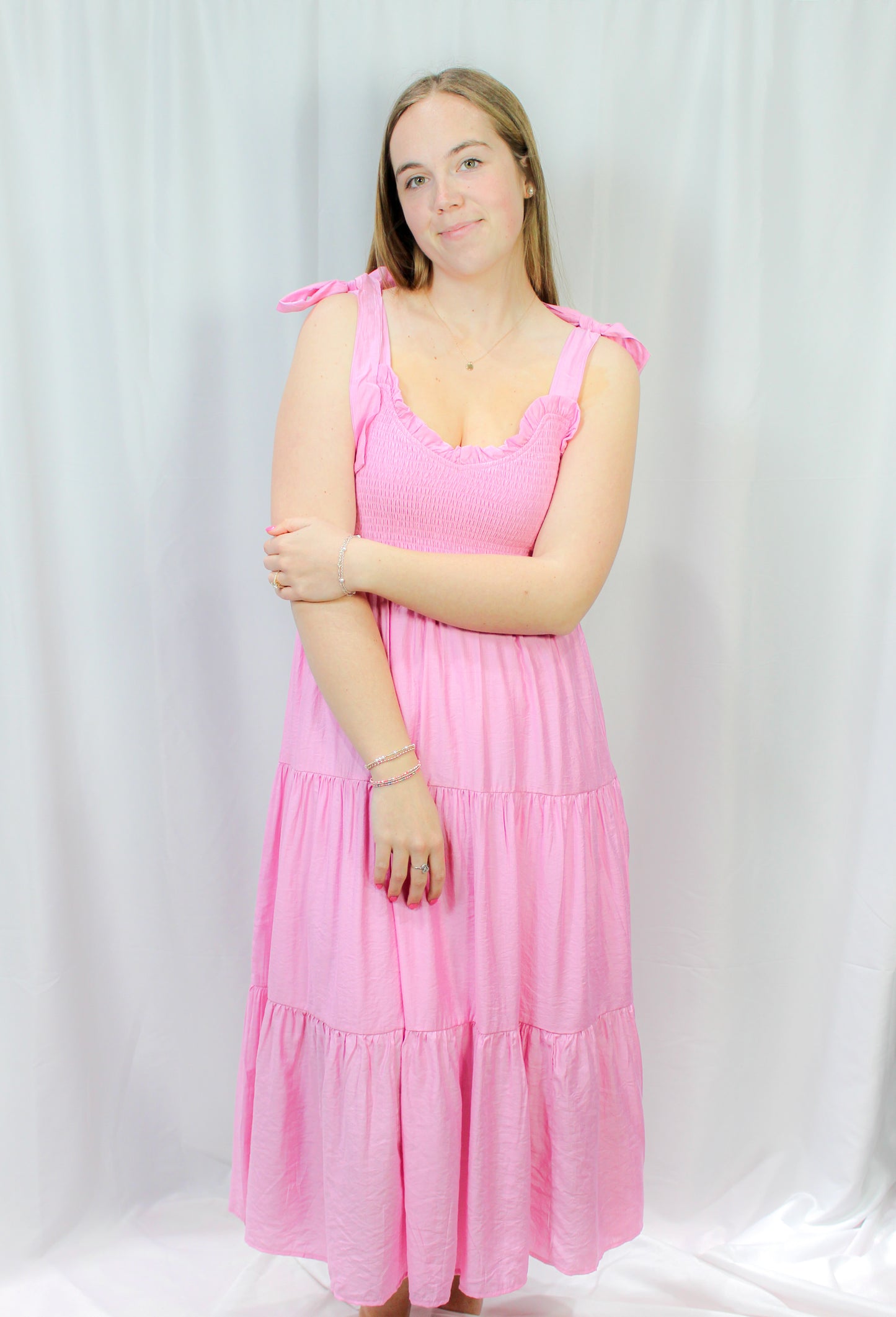 Sweetheart Maxi Dress- SWEET PINK