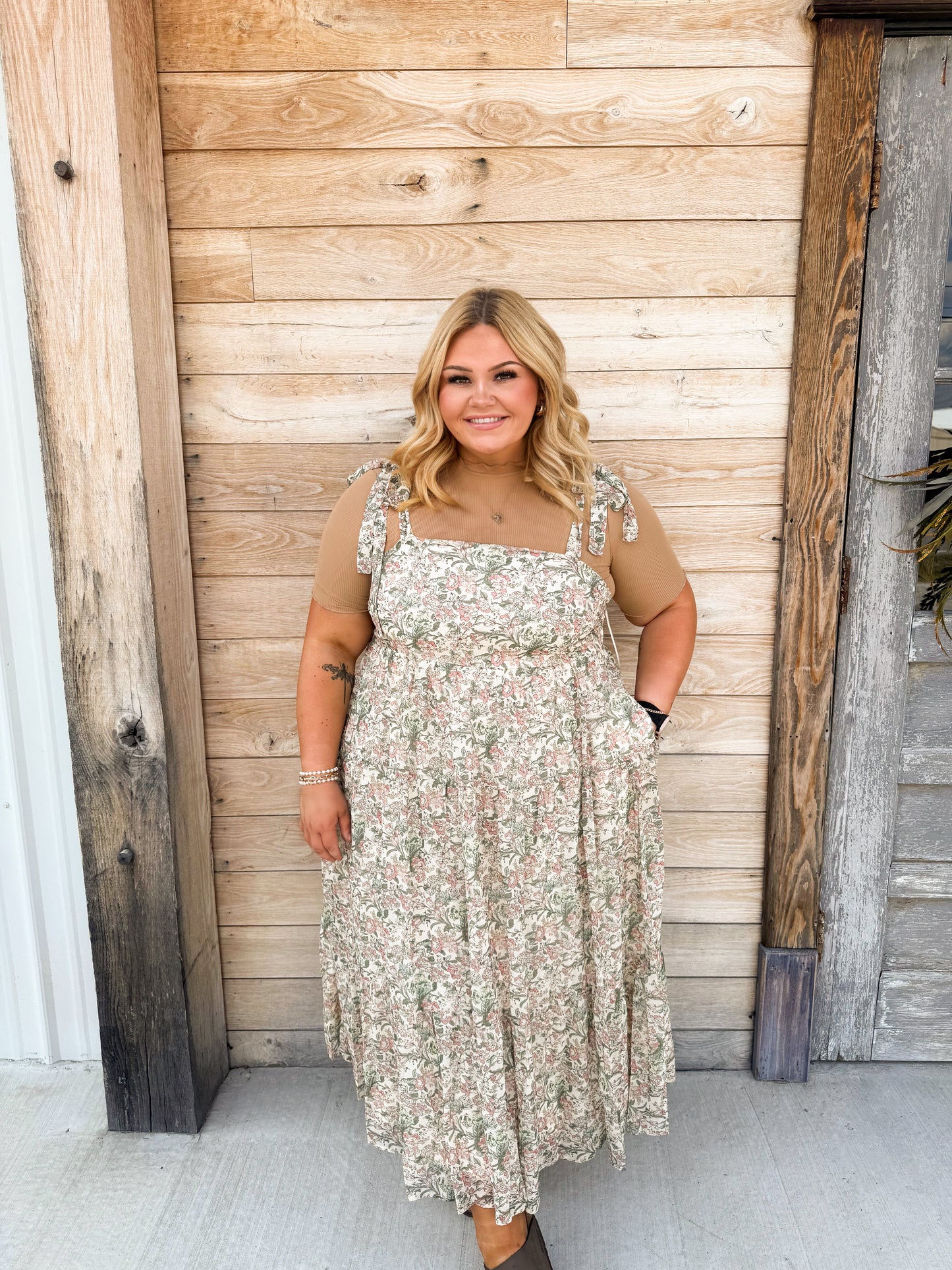 SHOULDER TIE DRESS