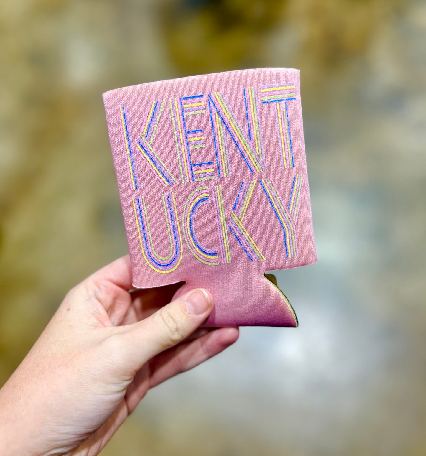 Kentucky Distressed Retro Koozie