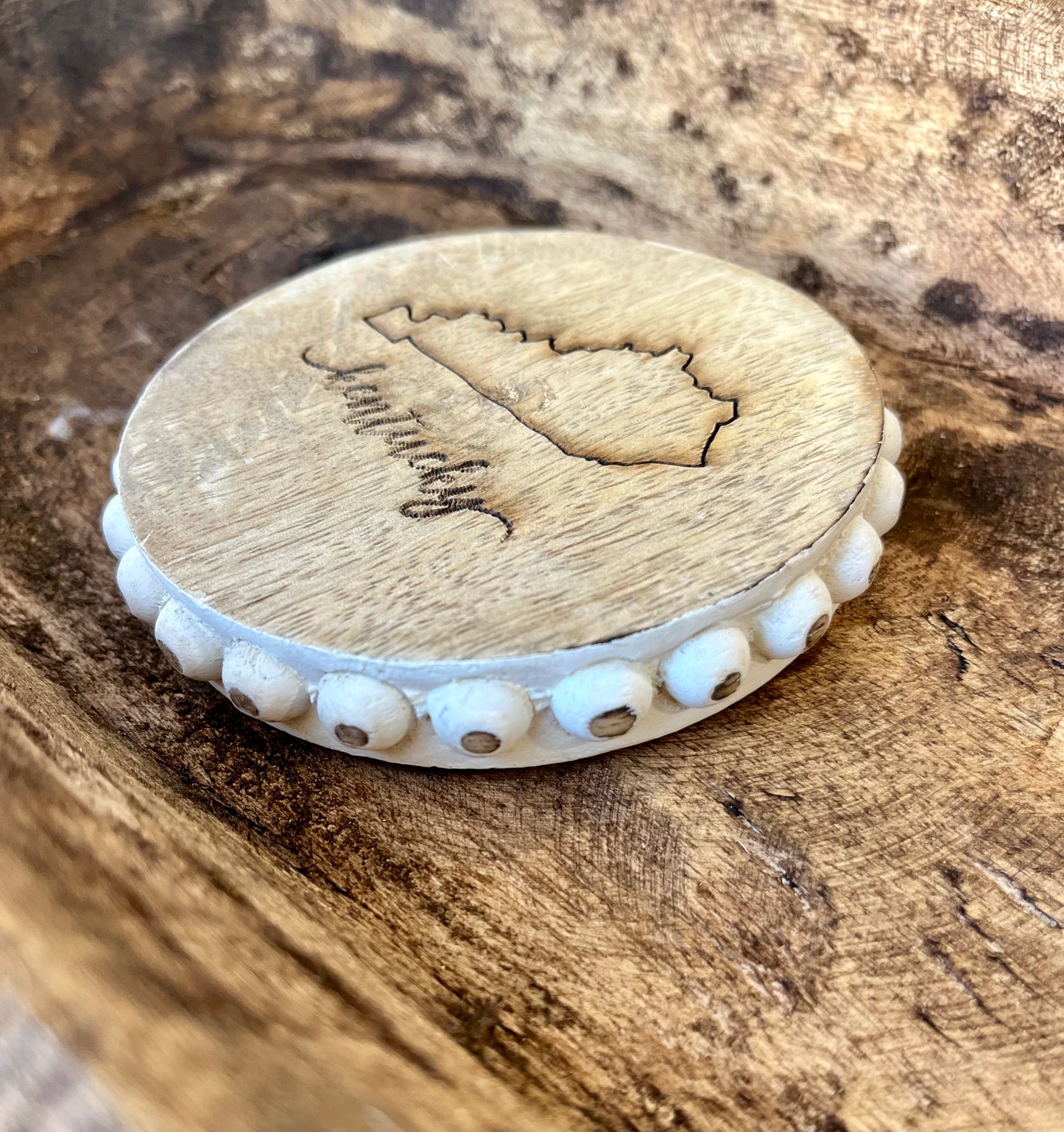 Set of 4 Beaded KY Coasters