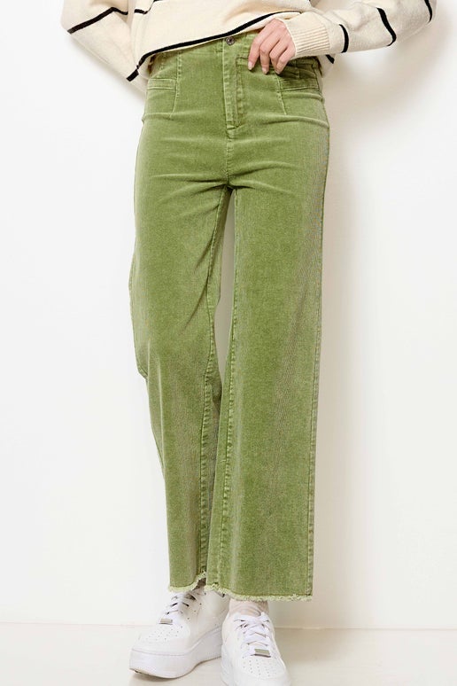 Mineral Washed All Season Corduroy Pants: Pickle