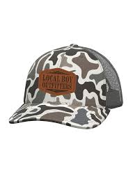 Local Boy Topo Leather Trucker Hat