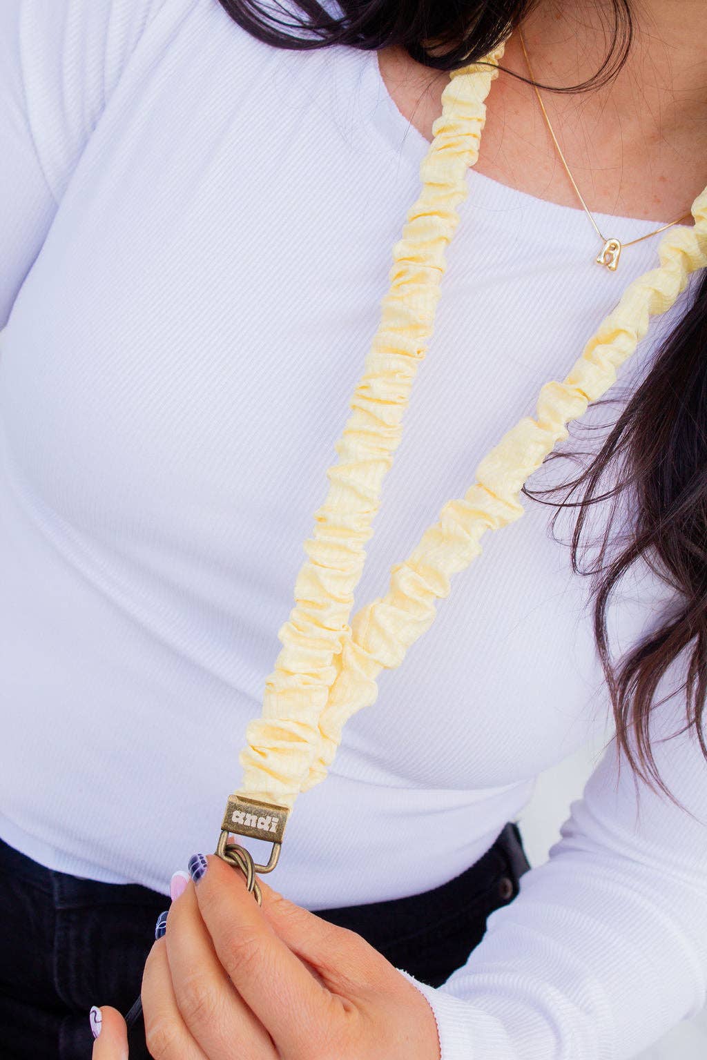 Andi x Katie Lynn Butter Yellow Lanyard