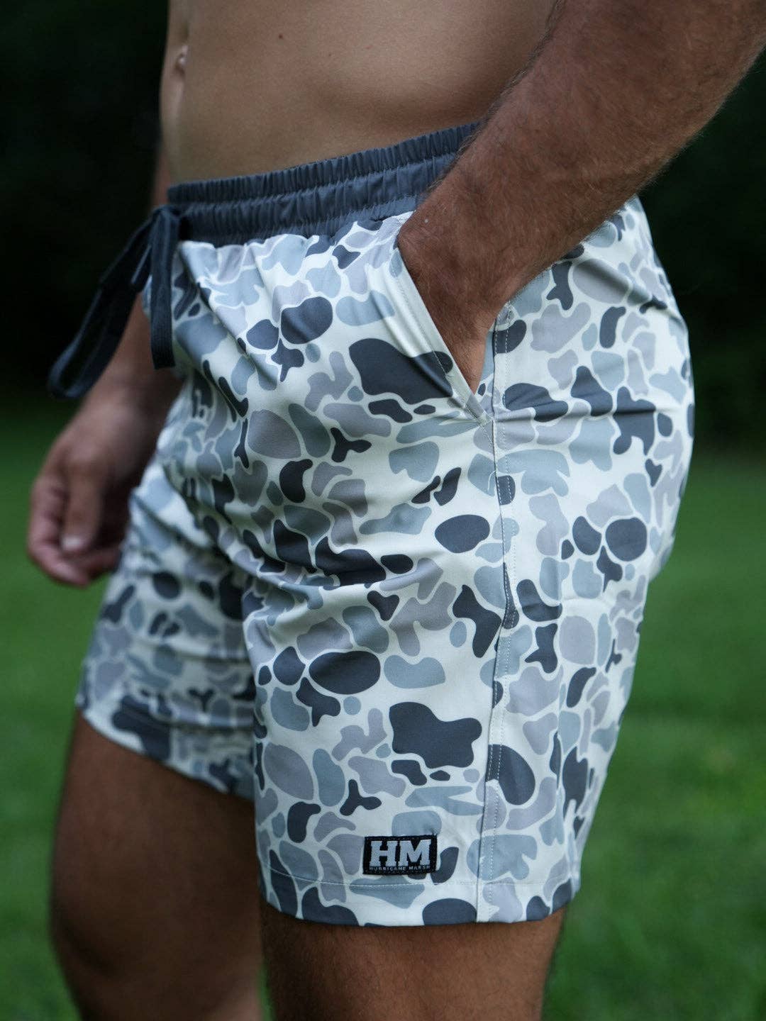Slate Camo Athletic Short