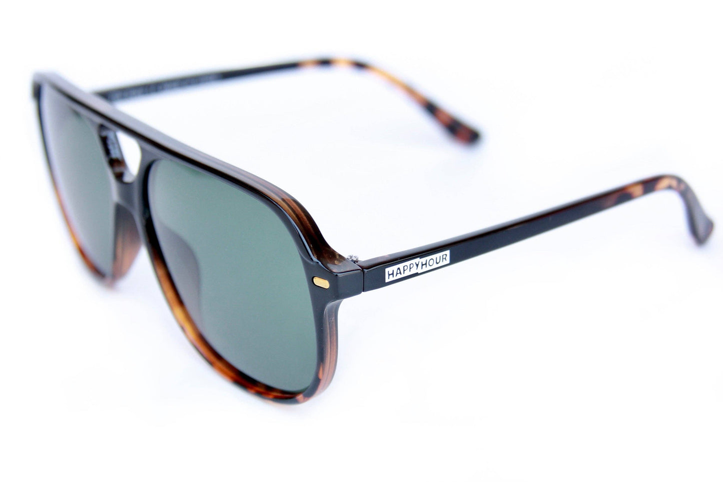 The Dukes | Gloss Black Tortoise Fade | Polarized