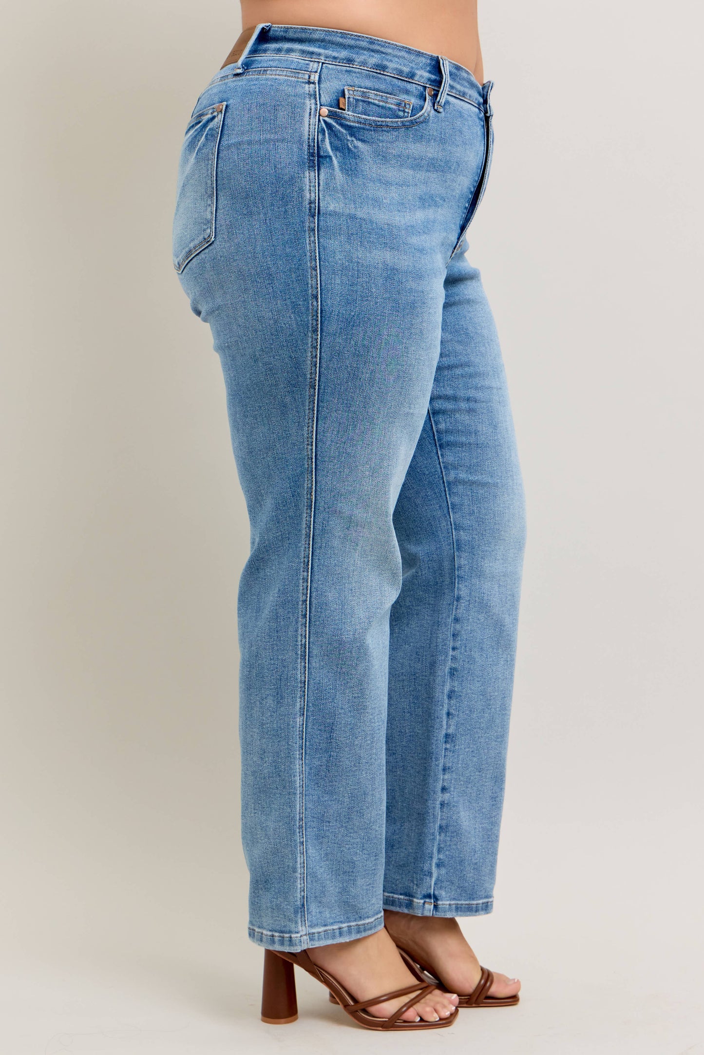 Tummy Control Vintage Wash Straight