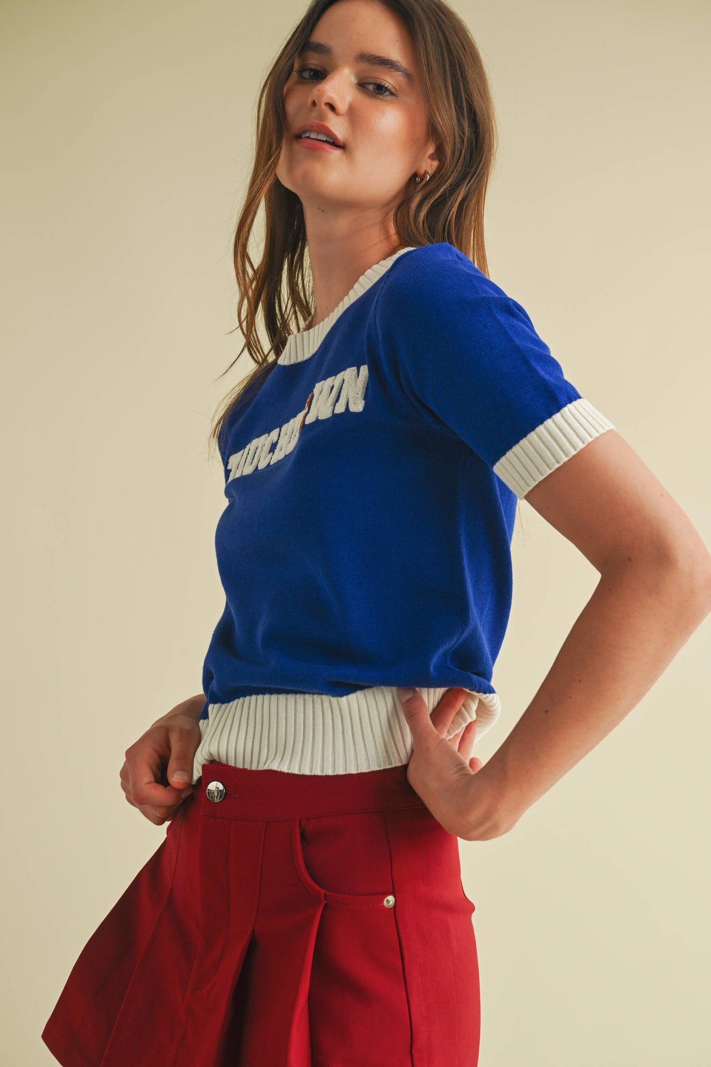 CSW18039 - "TOUCHDOWN" SWEATER TOP