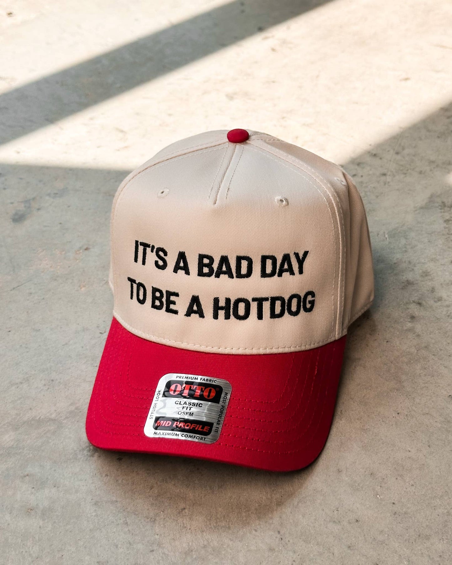 Bad Day To Be A Hotdog Embroidery Cap