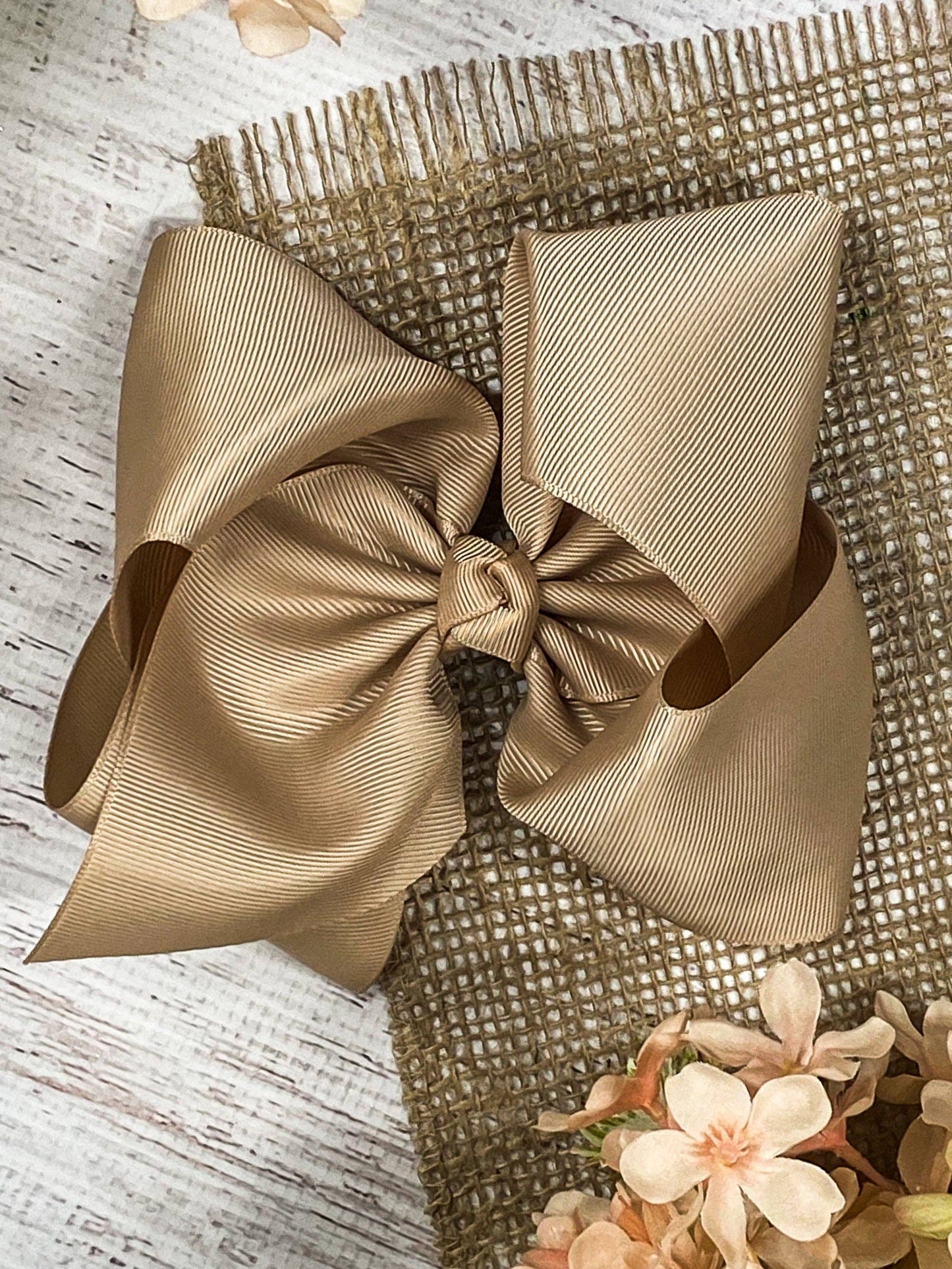 Texas Size Grosgrain Hair Bow - Alligator Clip - 6.5"