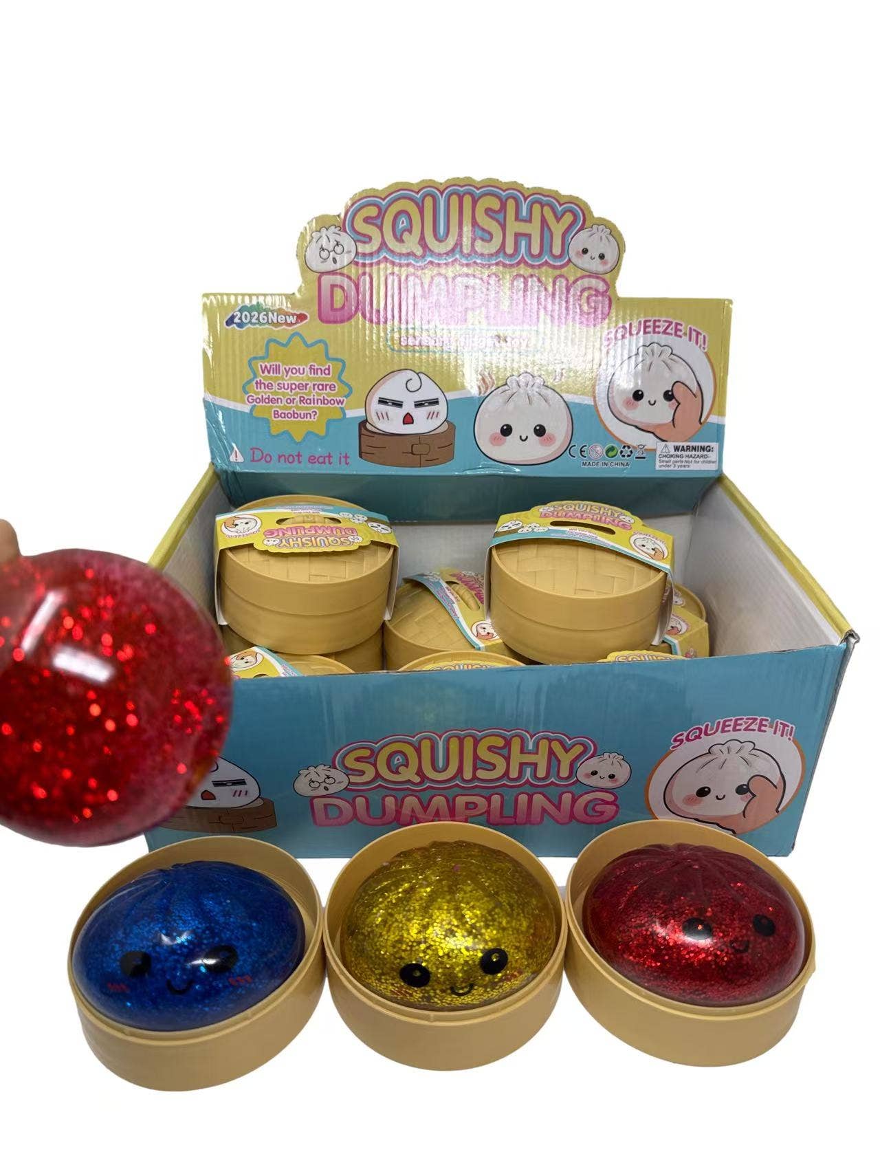 Squishy Glitter Dumpling Toy