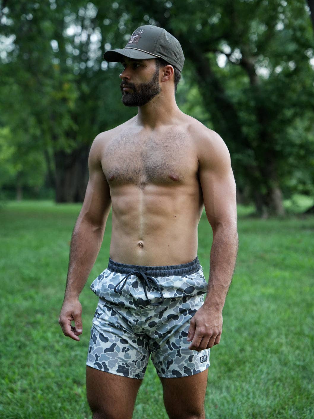 Slate Camo Athletic Short