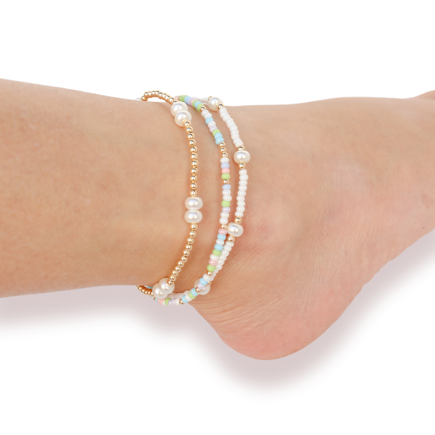 Luster White Pearl Anklet
