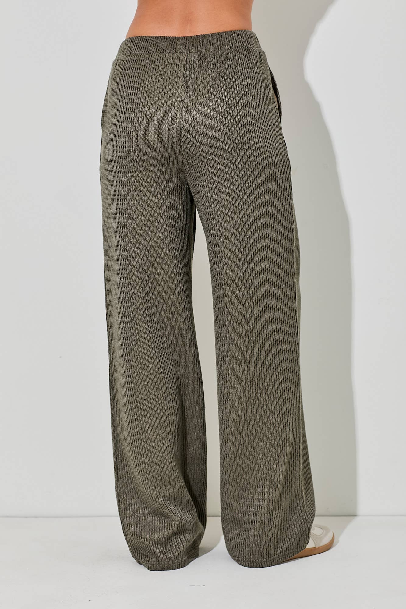 ELASTIC KNIT LONG PANTS