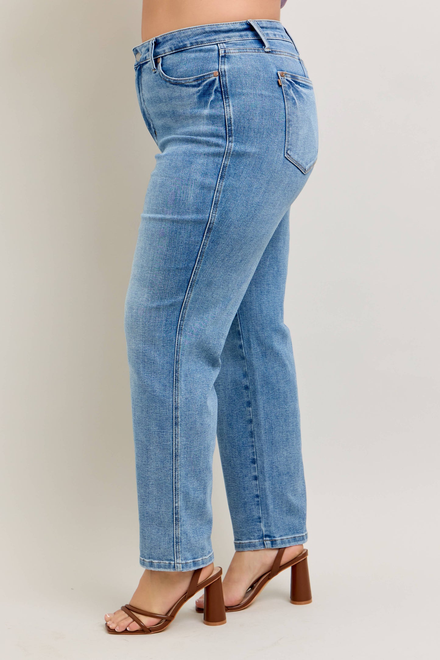 Tummy Control Vintage Wash Straight