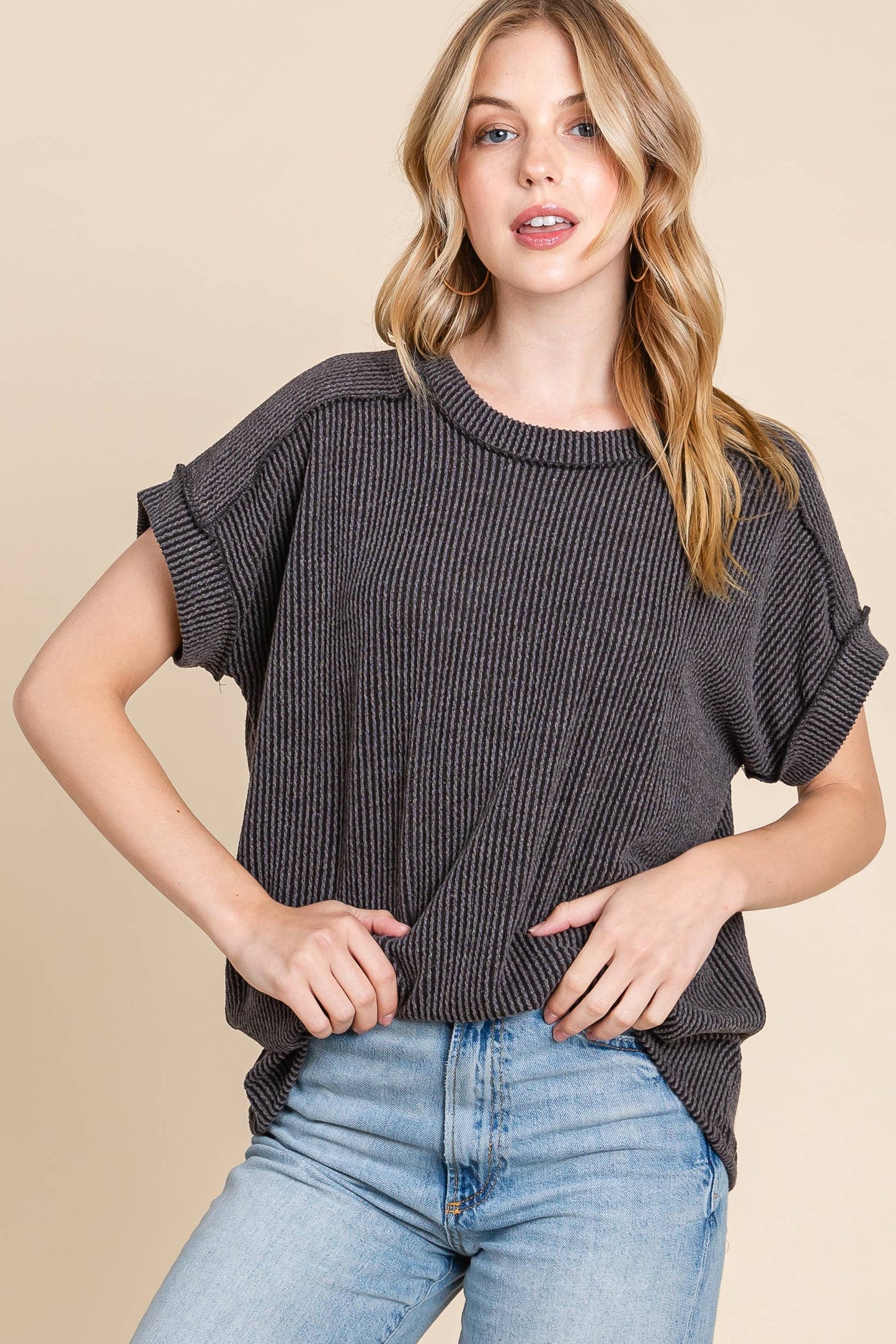 Ribbed Knit Top