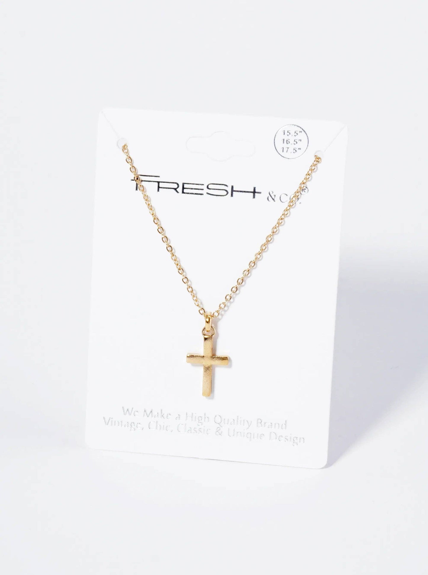 Metal Dainty Cross Pendant Necklace