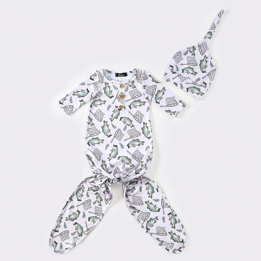 Catch & Release Baby Knotted Gown