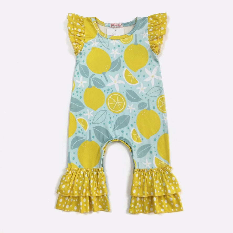 Lemon Blossom Baby Romper