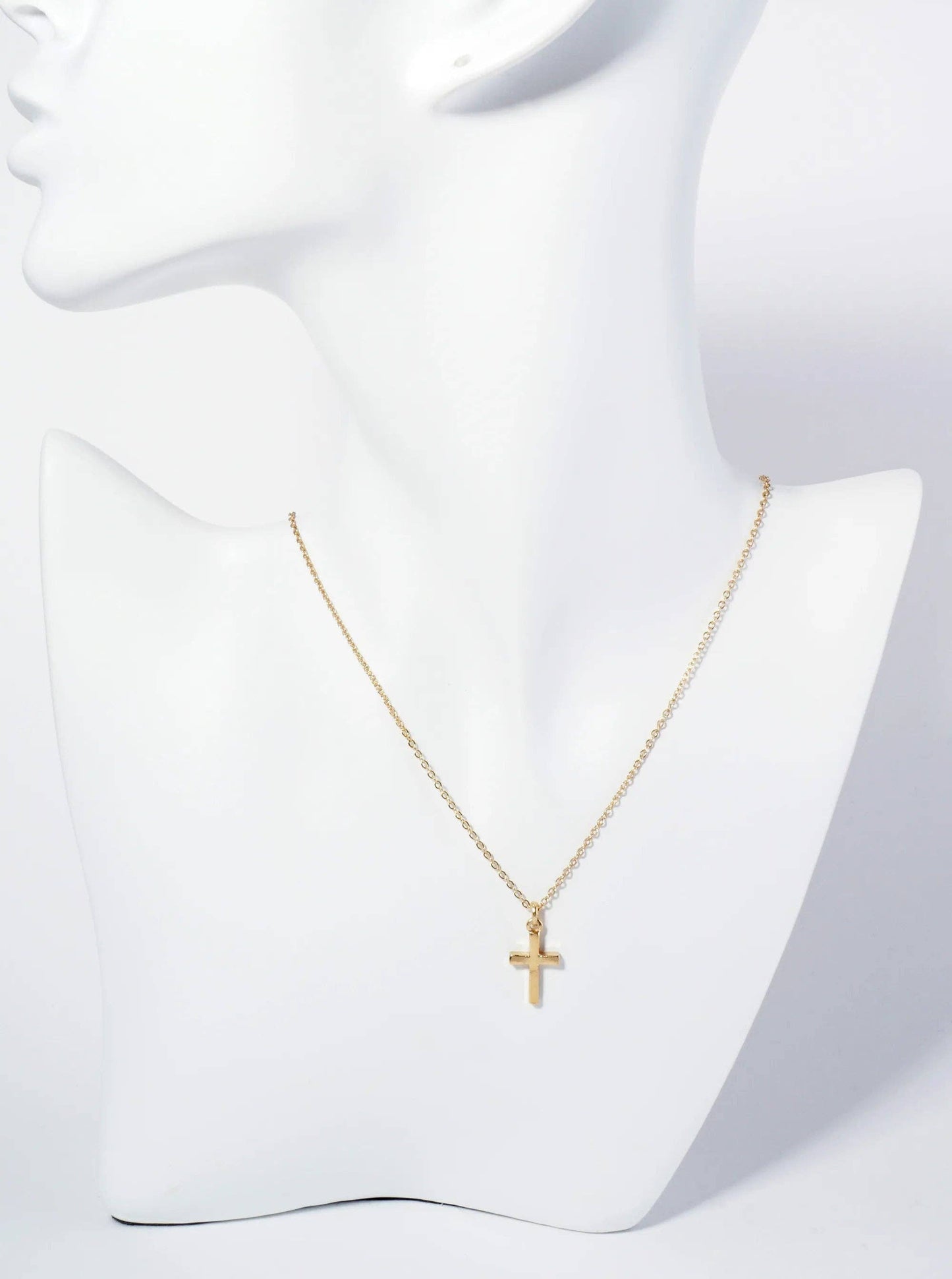 Metal Dainty Cross Pendant Necklace