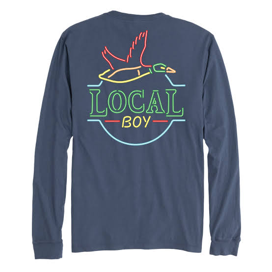Local Boy Neon Duck Latte LS Tee