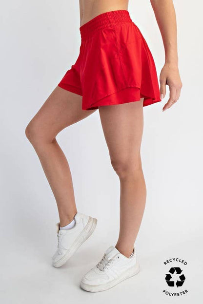 Mid Rise A-line Active Short