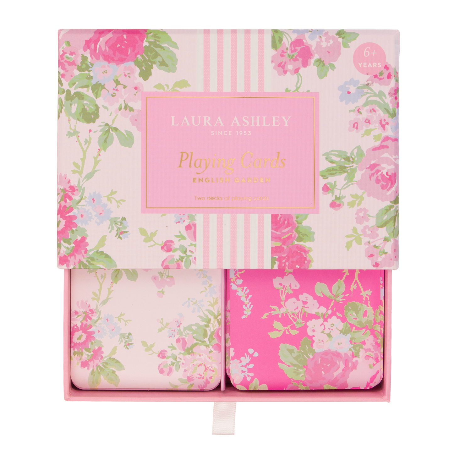 Laura Ashley English Garden Set of 2 Playing Cards