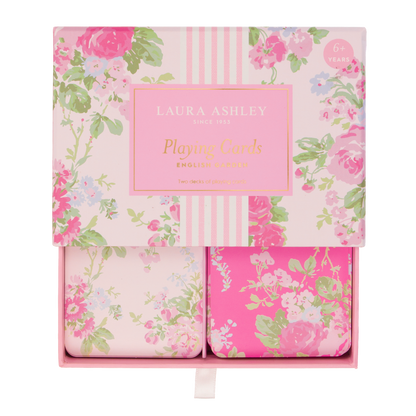Laura Ashley English Garden Set of 2 Playing Cards