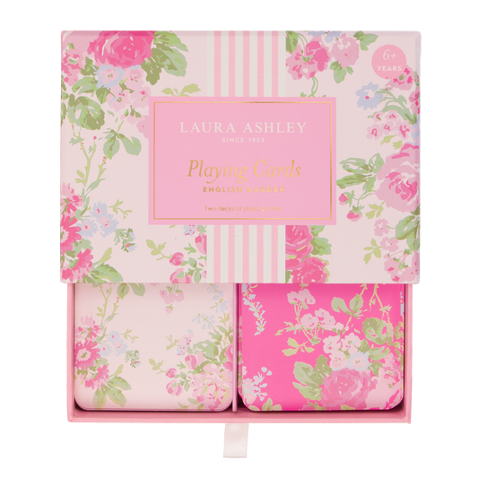 Laura Ashley English Garden Set of 2 Playing Cards