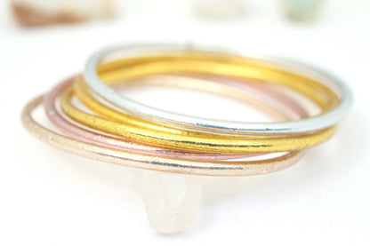 Thin Thai Buddhist Temple Bracelets, Mantra Bangle