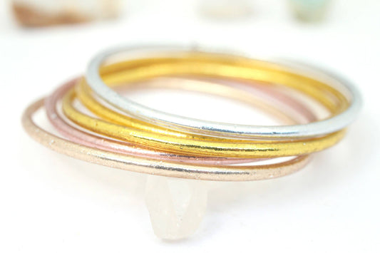 Thin Thai Buddhist Temple Bracelets, Mantra Bangle