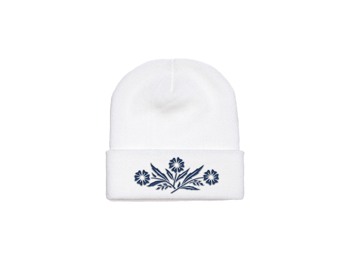 Corning Wear Beanie - White Beanie with Corningware Design