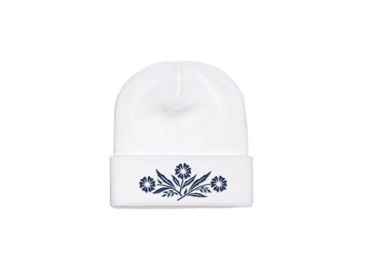 Corning Wear Beanie - White Beanie with Corningware Design