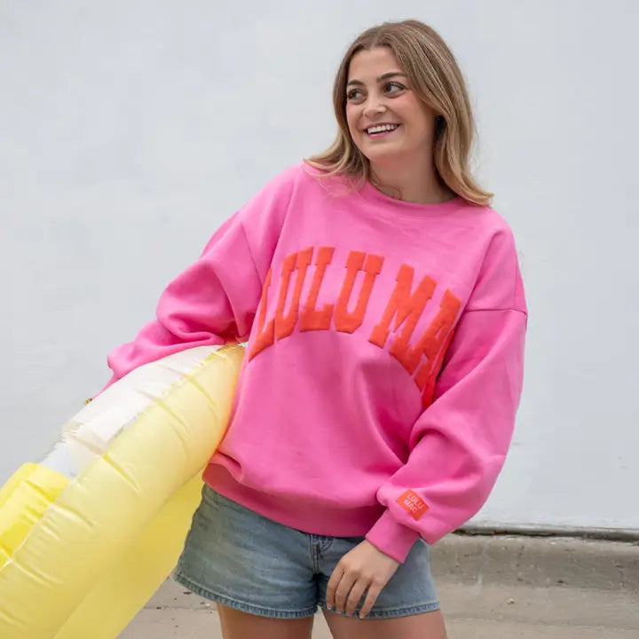 LULU MAC Puff Letter Sweatshirt