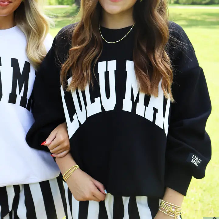 LULU MAC Puff Letter Sweatshirt