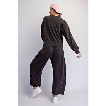 MINERAL WASHED COTTON BARREL EASE SET