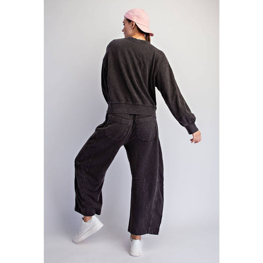 MINERAL WASHED COTTON BARREL EASE SET