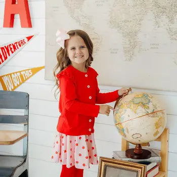 Children's Ruffle Cardigan