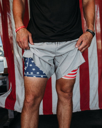 Grey Elite Training Shorts