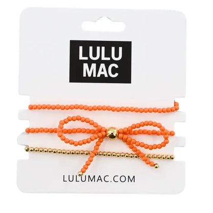 Lulu Mac Beaded Bow Necklace