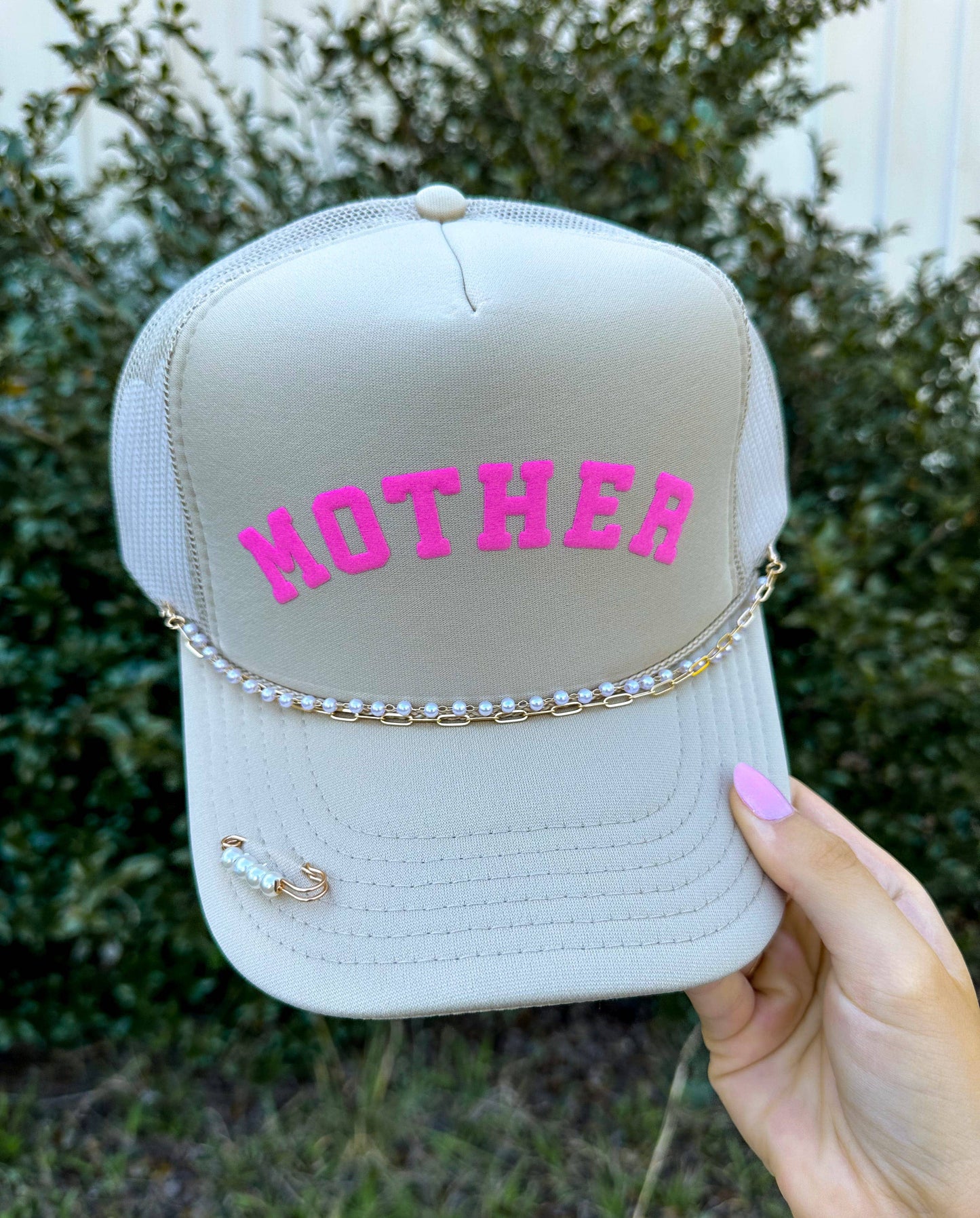 Mother (pink) Khaki Trucker