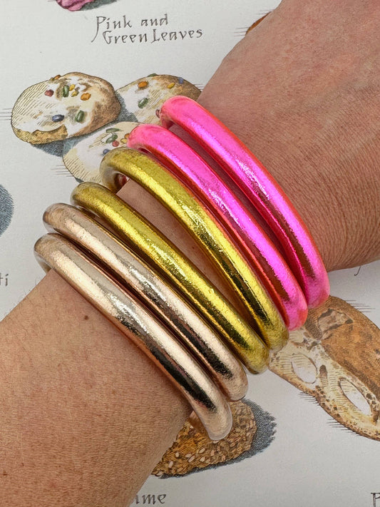Luxe Buddhist Temple Bracelets LIGHT GOLD