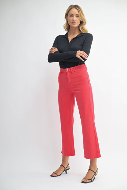 RED - Slim Wide Leg