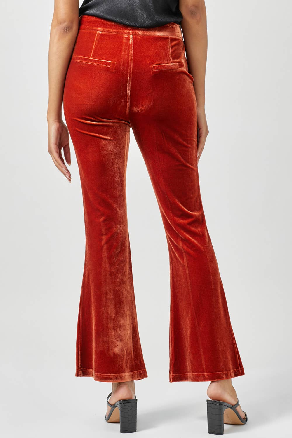 Velvet Flare Trousers