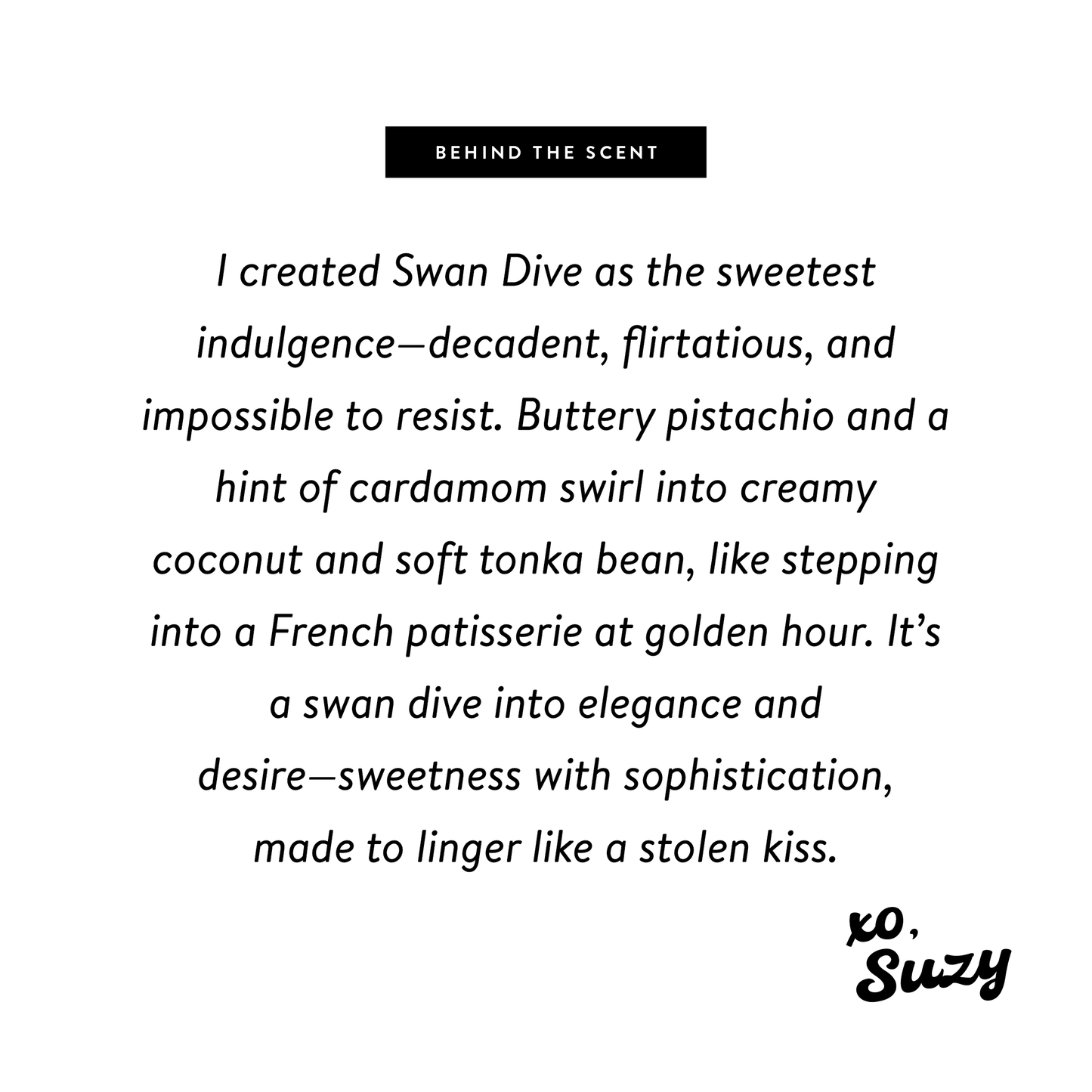 Swan Dive 🍦 Perfume - Nontoxic Eau De Parfum 1.7oz