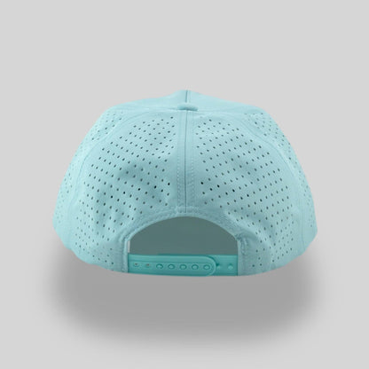 Perforated Light Blue / Gold Rope