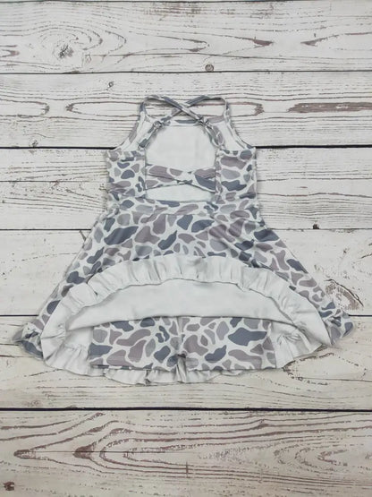 Baby Girls Camouflage Printed Athletic Dresses