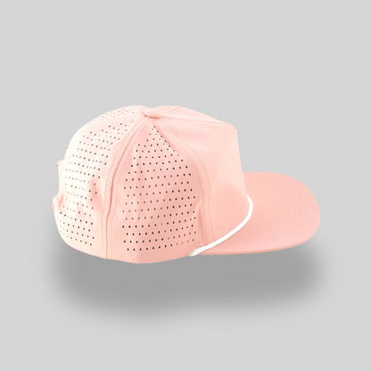 Perforated Nylon Ripstop Rosa Pink / White Rope