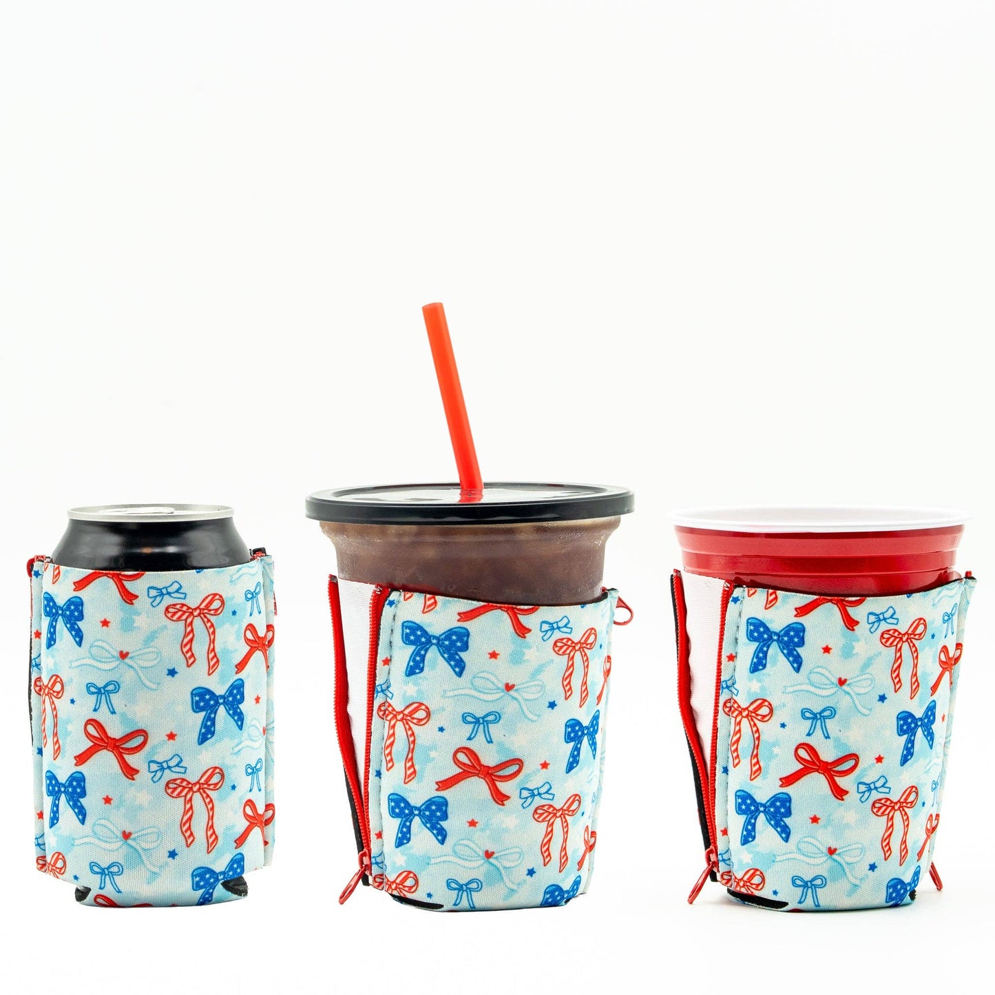 Bows and Stars Koozie