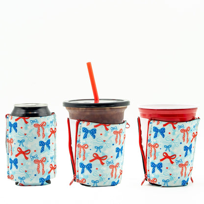 Bows and Stars Koozie