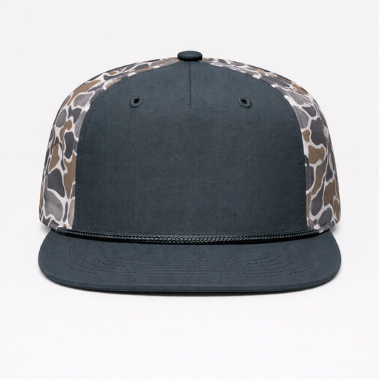Perforated Structured Dark Slate-Smokeshow Camo/ Gray Rope